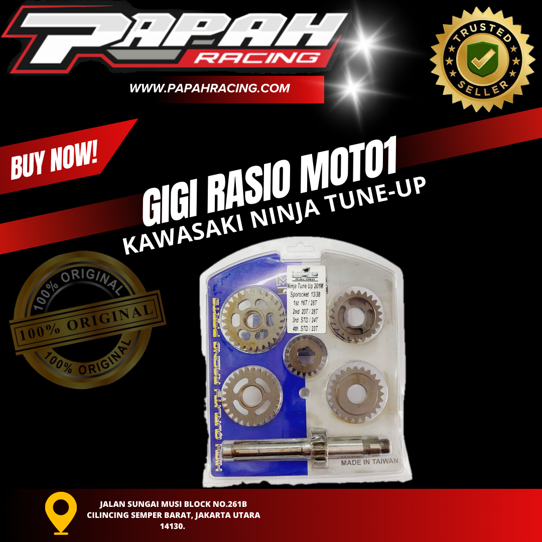 GIGI RASIO MOTO1 NINJA TUNE-UP